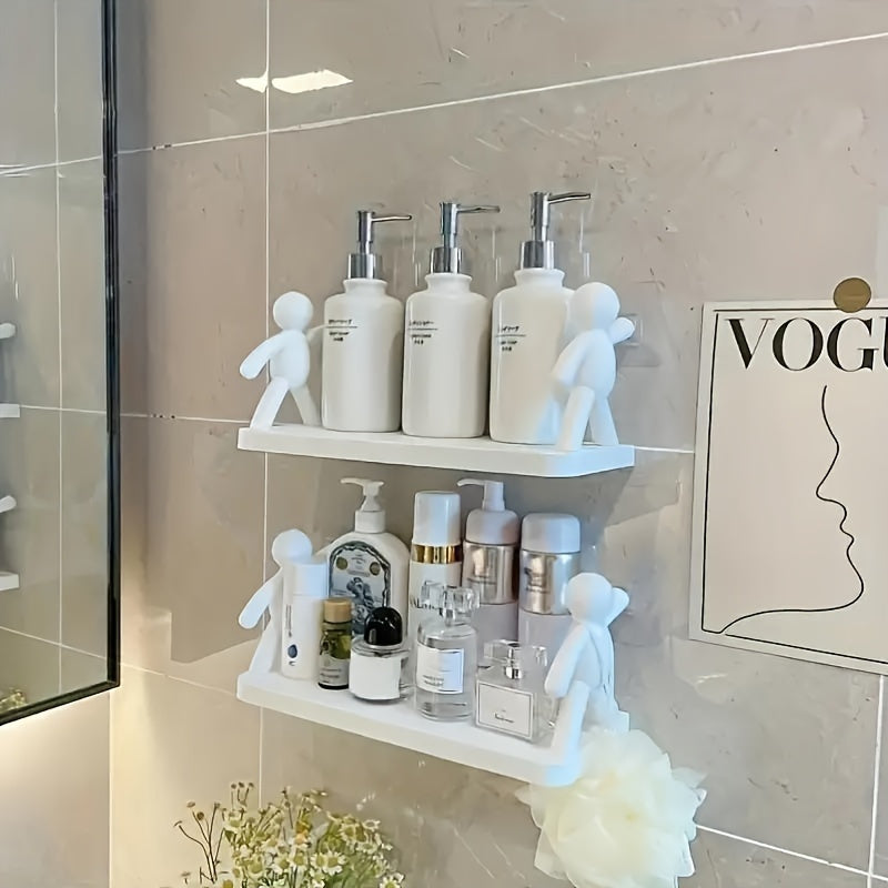 FormFlex: Wall Shelf Kitchen – robust plastic shelf, decorative & floating for kitchen organization & bathroom accessories