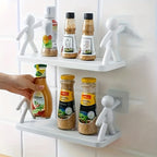FormFlex: Wall Shelf Kitchen – robust plastic shelf, decorative & floating for kitchen organization & bathroom accessories