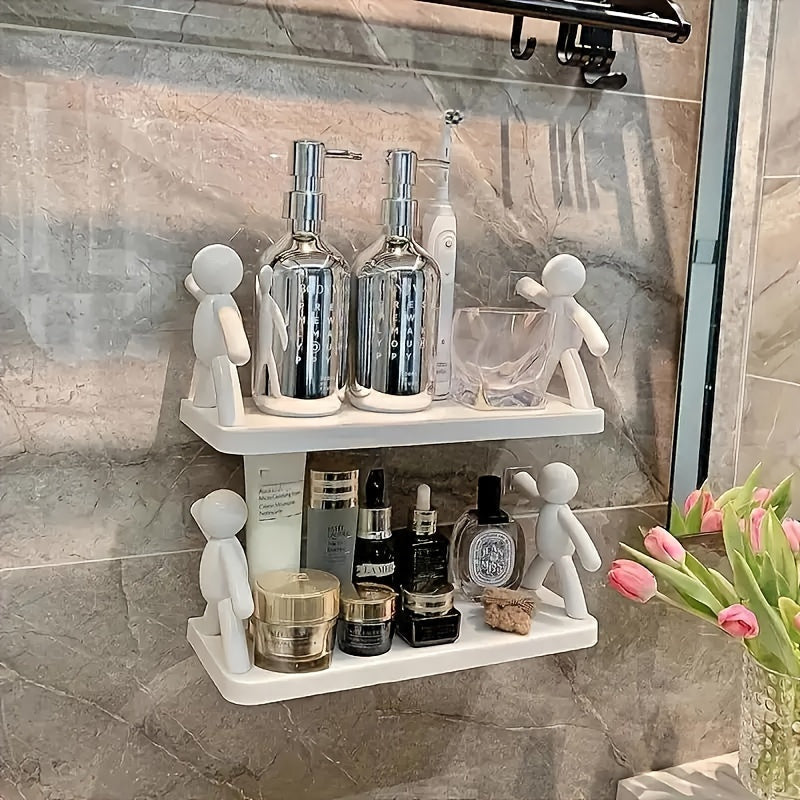 FormFlex: Wall Shelf Kitchen – robust plastic shelf, decorative & floating for kitchen organization & bathroom accessories