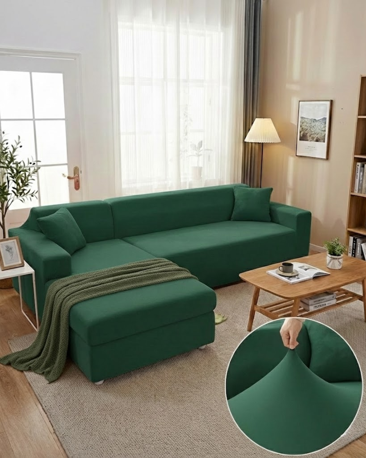 FormaEleganz: Sofa Cover Stretch – custom-fit cover for modular sofas, stylish & easy to care for