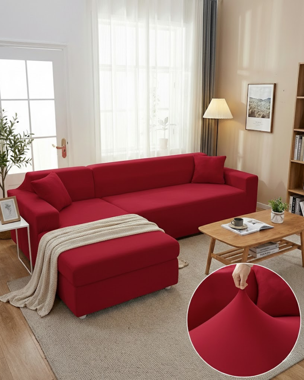 FormaEleganz: Sofa Cover Stretch – custom-fit cover for modular sofas, stylish & easy to care for