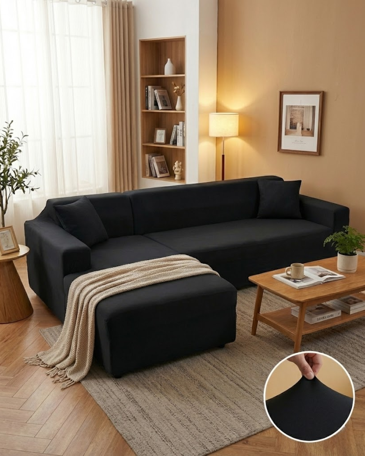 FormaEleganz: Sofa Cover Stretch – custom-fit cover for modular sofas, stylish & easy to care for