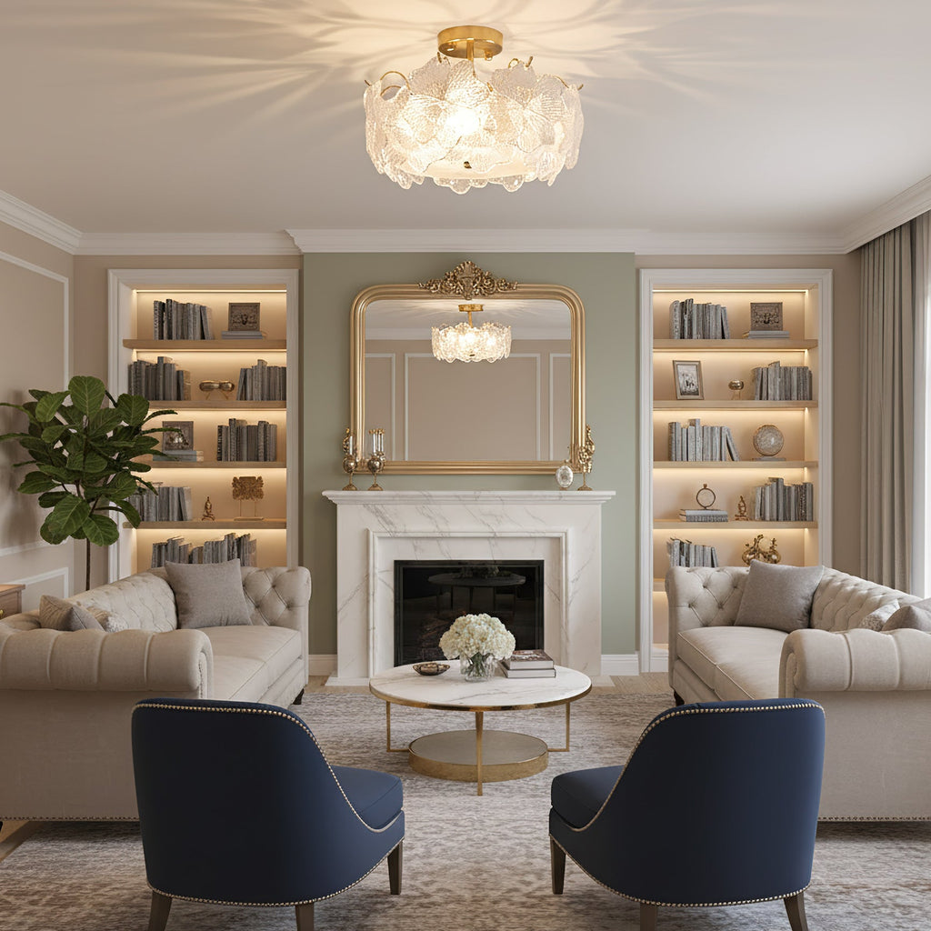 Four-Leaf Clover Glass Ceiling Light