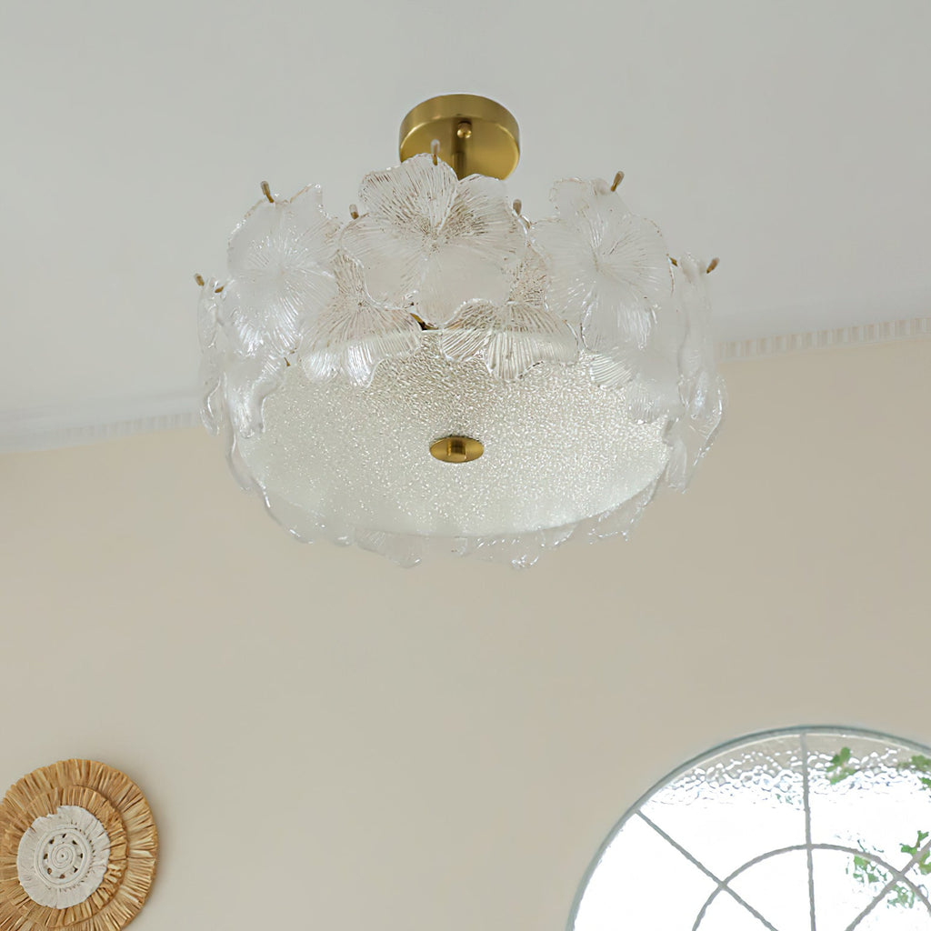 Four-Leaf Clover Glass Ceiling Light