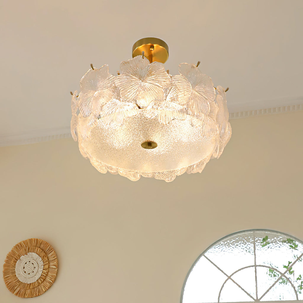 Four-Leaf Clover Glass Ceiling Light