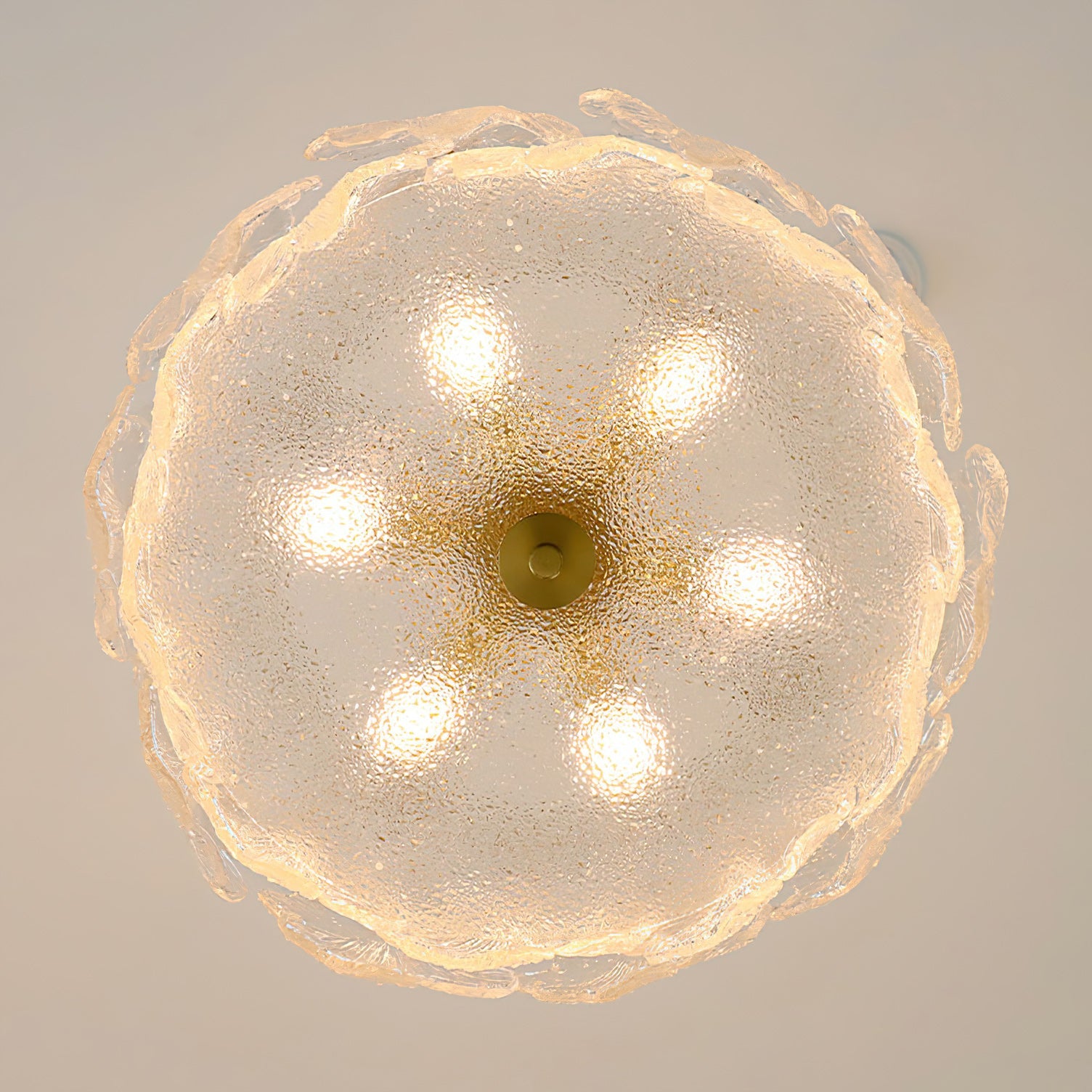 Four-Leaf Clover Glass Ceiling Light