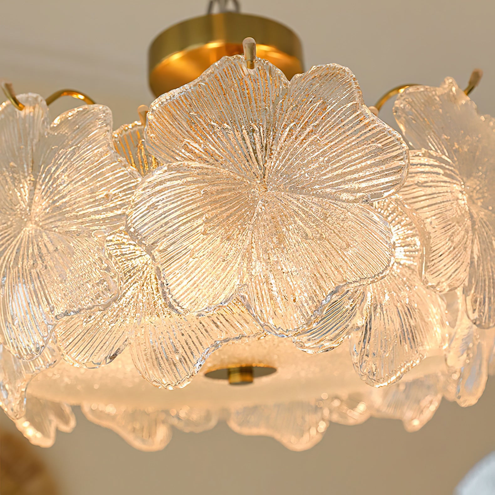 Four-Leaf Clover Glass Ceiling Light