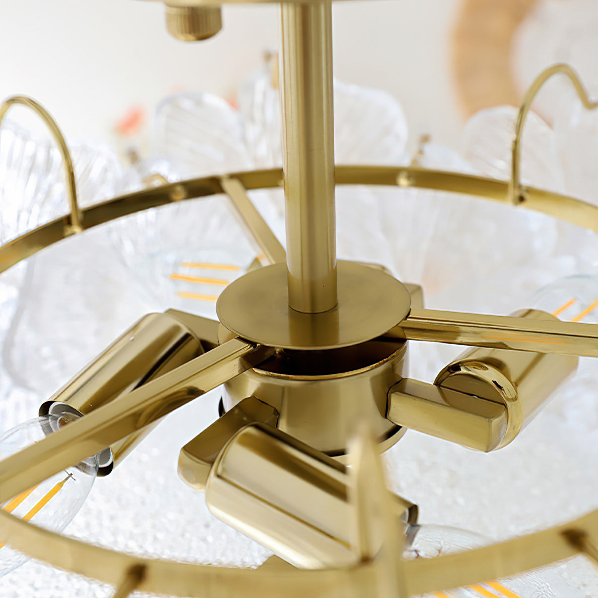 Four-Leaf Clover Glass Ceiling Light