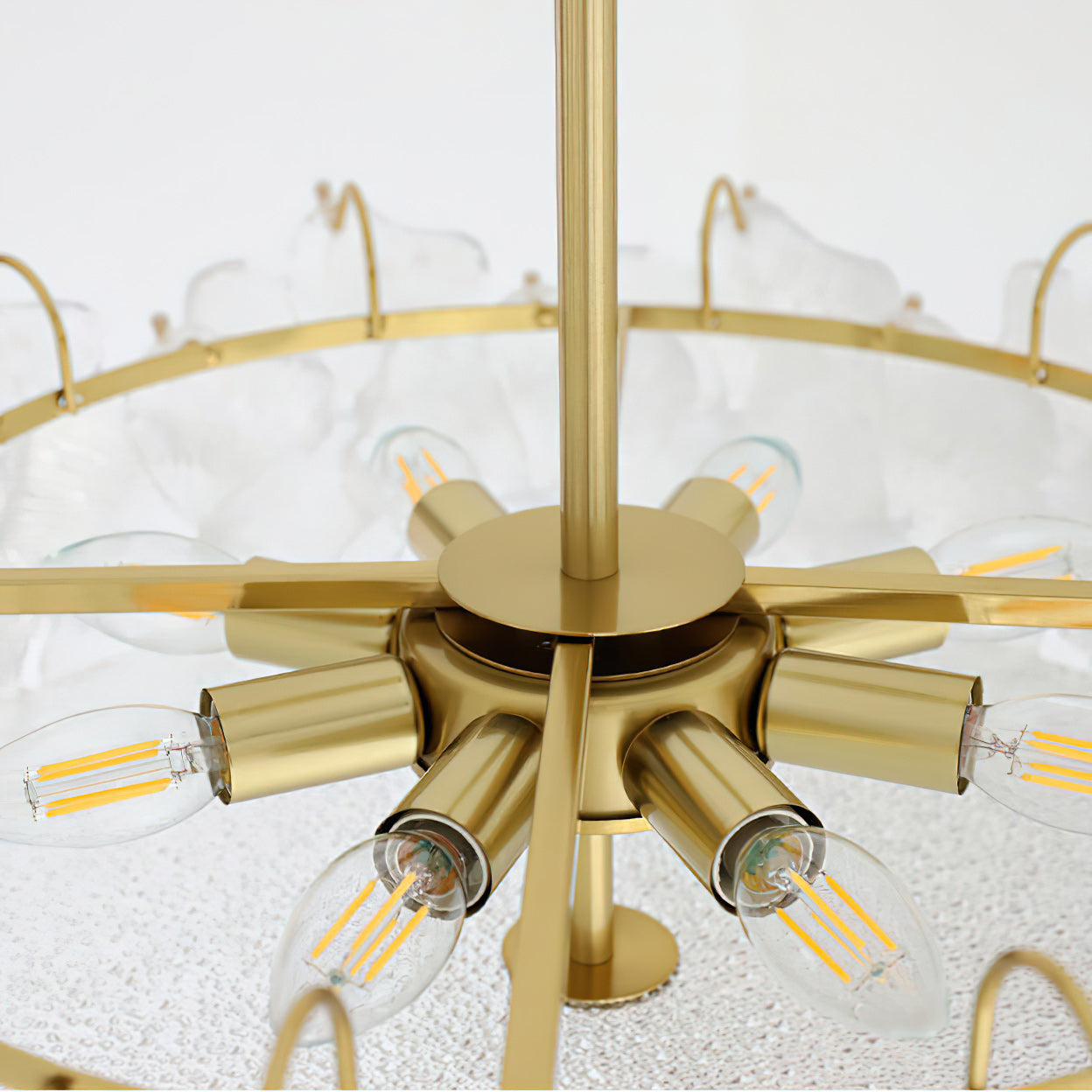 Four-Leaf Clover Glass Ceiling Light