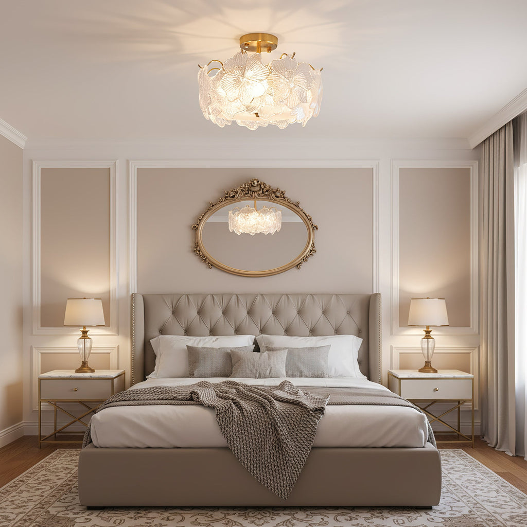 Four-Leaf Clover Glass Ceiling Light