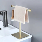 Hand Towel Rack, Freestanding Design, Metal Construction