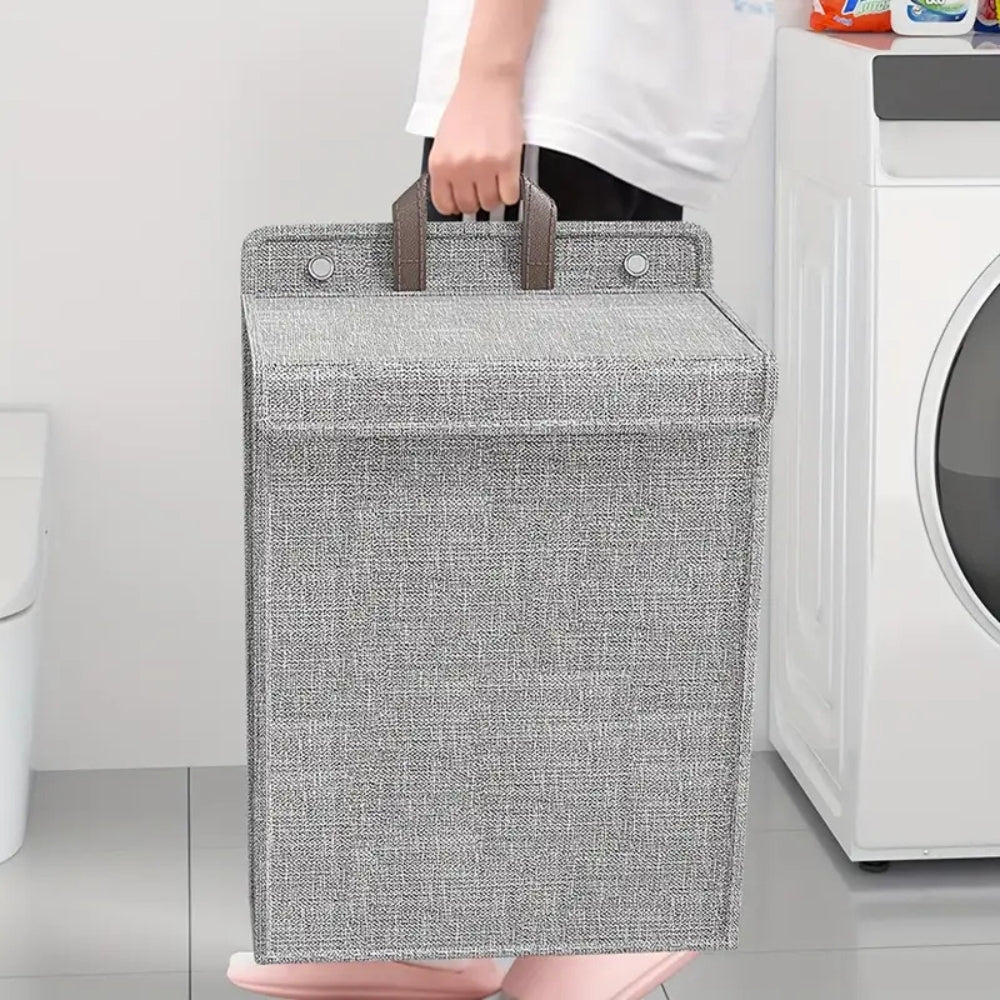 FreiRaum: Collapsible Laundry Basket – Wall-mounted, Durable & Space-saving for Laundry & Towels