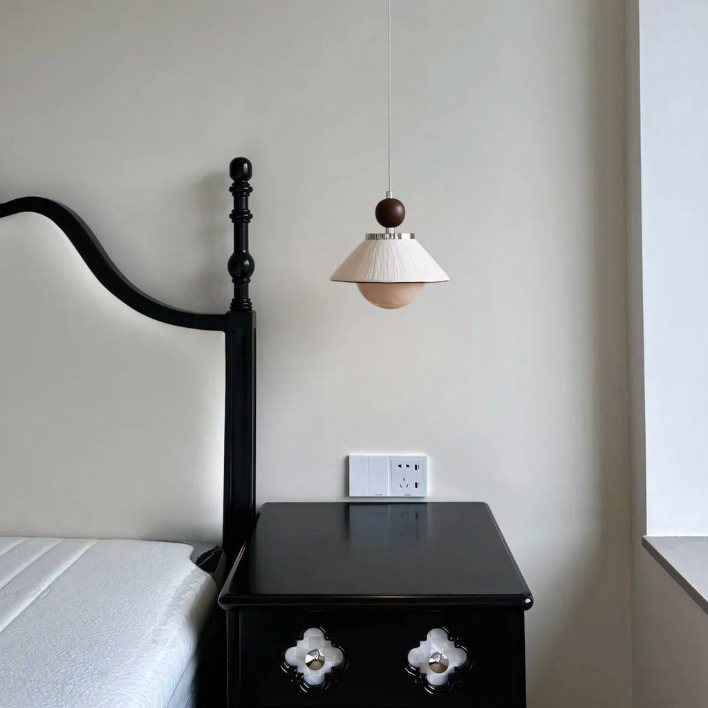 Freja Pleated Ceramic Pendant Light
