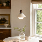 Freja Pleated Ceramic Pendant Light