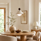 Freja Pleated Ceramic Pendant Light