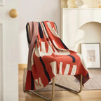 Spring Blossom: Cotton blankets made of cotton with floral knit pattern & breathable quality – for living room & bed