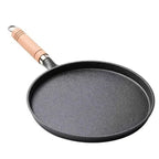 Frying Pan Cast Iron Uncoated Surface Induction and Gas Compatible Skillet