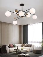 Fulesi Mid-Century Black 6-Light Chandelier