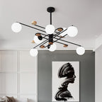 Fulesi Mid-Century Black 6-Light Chandelier
