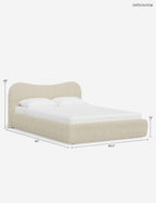 Bela Platform Bed | Bespoke Upholstery, Sculptural Design