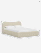 Bela Platform Bed | Bespoke Upholstery, Sculptural Design