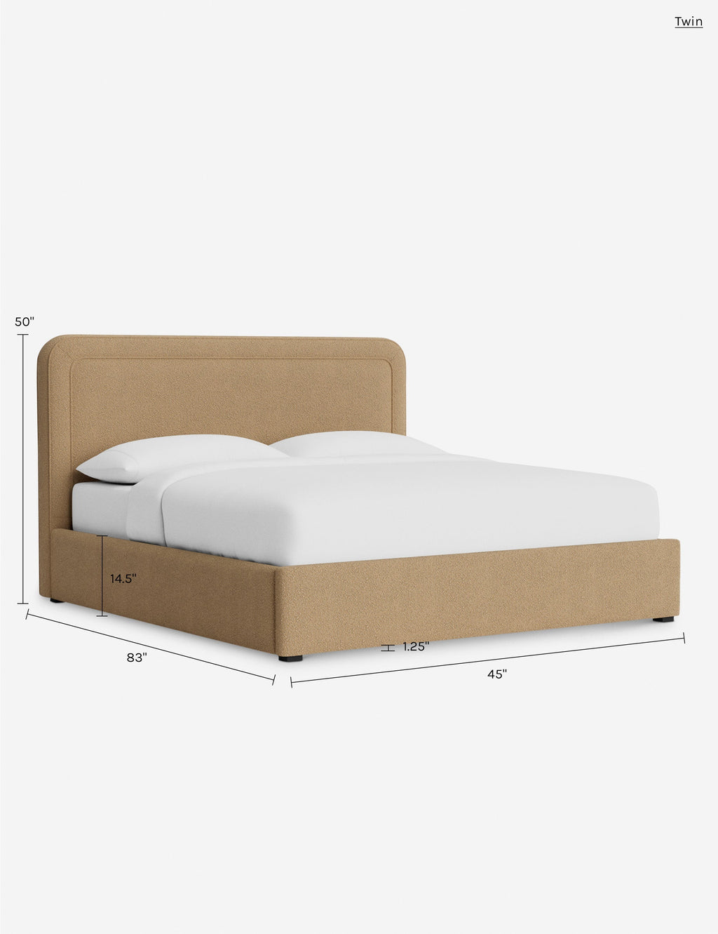 Sierra Storage Bed | Upholstered Frame, Built-In Storage