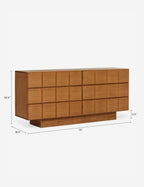 Lumen Dresser | Fluted Plinth Base, Six Spacious Drawers