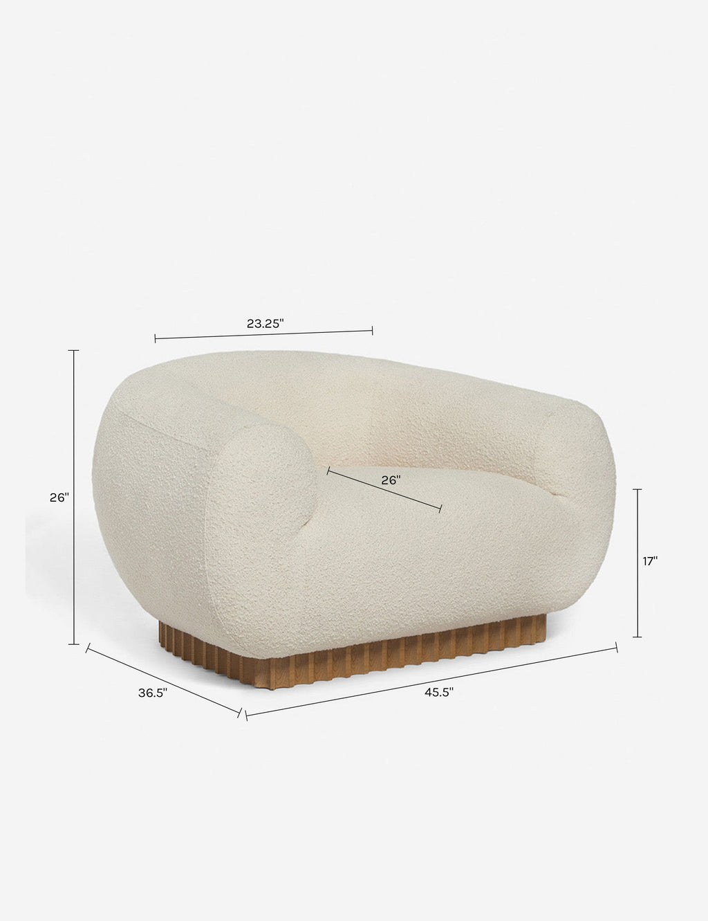 Bela Accent Chair | Bouclé Upholstery, Plush Comfort