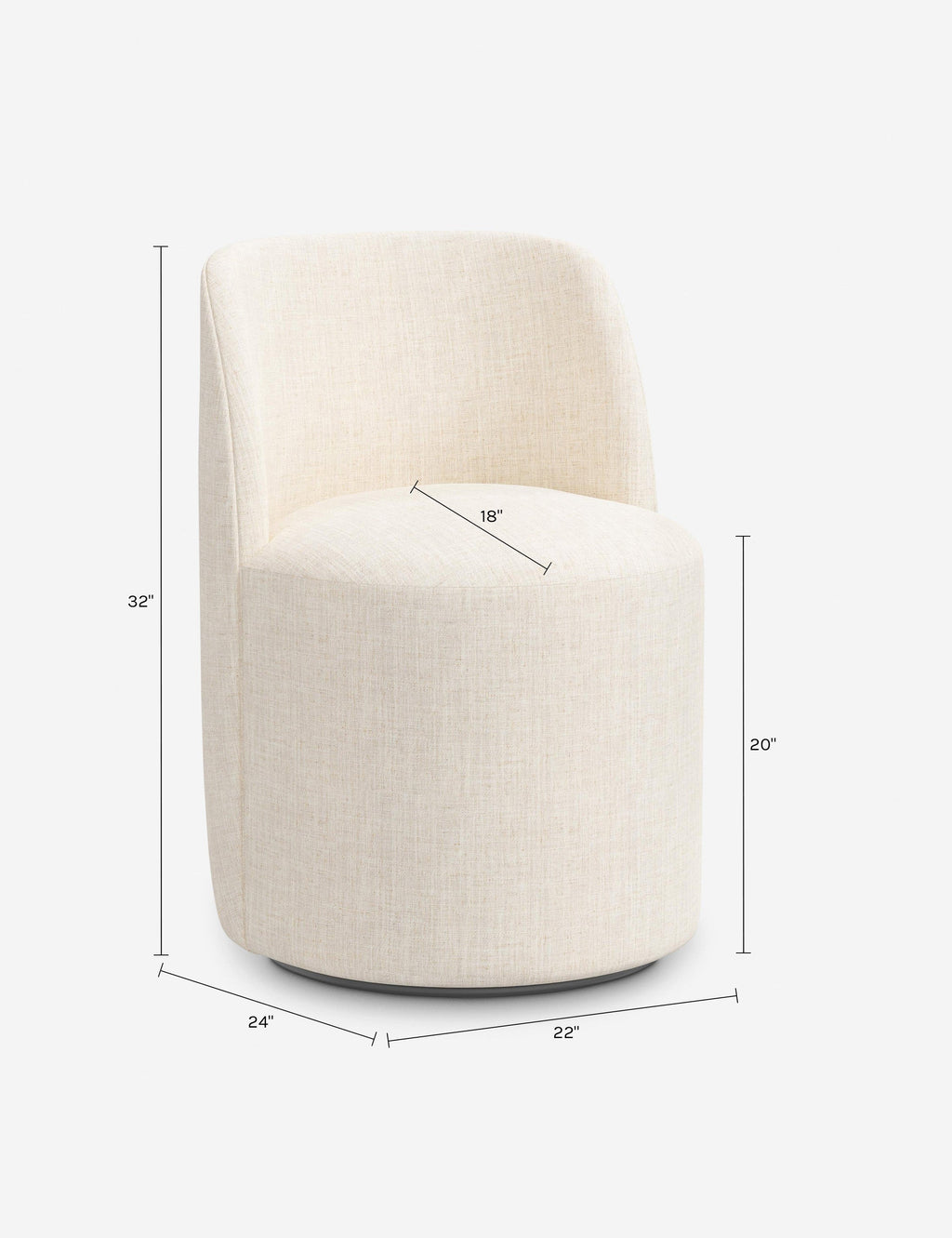 Mira Swivel Dining Chair | Modern Design, Bespoke Upholstery