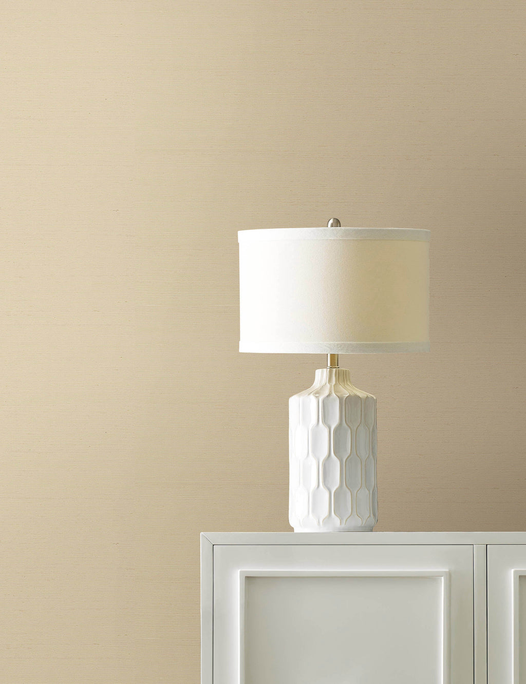 Bela Grasscloth Wallpaper | Woven Texture, Modern Palette