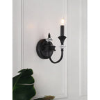 Gabriel Crystal and Iron Candelabra Wall Sconce