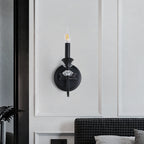 Gabriel Crystal and Iron Candelabra Wall Sconce