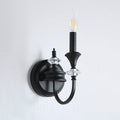 Gabriel Crystal and Iron Candelabra Wall Sconce