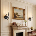 Gabriel Crystal and Iron Candelabra Wall Sconce