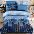 GalaxisLux: Stylish Duvet Cover Set – Easy Care, Comfortable & Durable with Golden Cosmic Design for Double Bed
