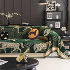 Gallora: Chenille Sofa Cover with Horse Pattern & Non-Slip Grip – for Living Room & Couch
