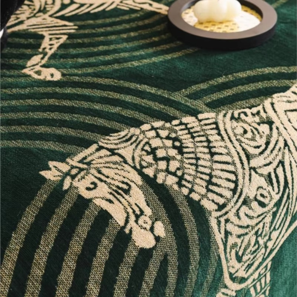 Gallora: Chenille Sofa Cover with Horse Pattern & Non-Slip Grip – for Living Room & Couch