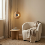 Aurevonn - Minimalist Glass Pendant Lamp with Amber Glow