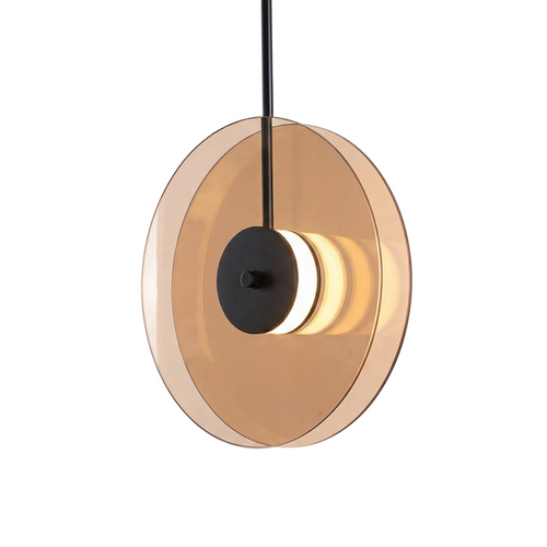 Aurevonn - Minimalist Glass Pendant Lamp with Amber Glow