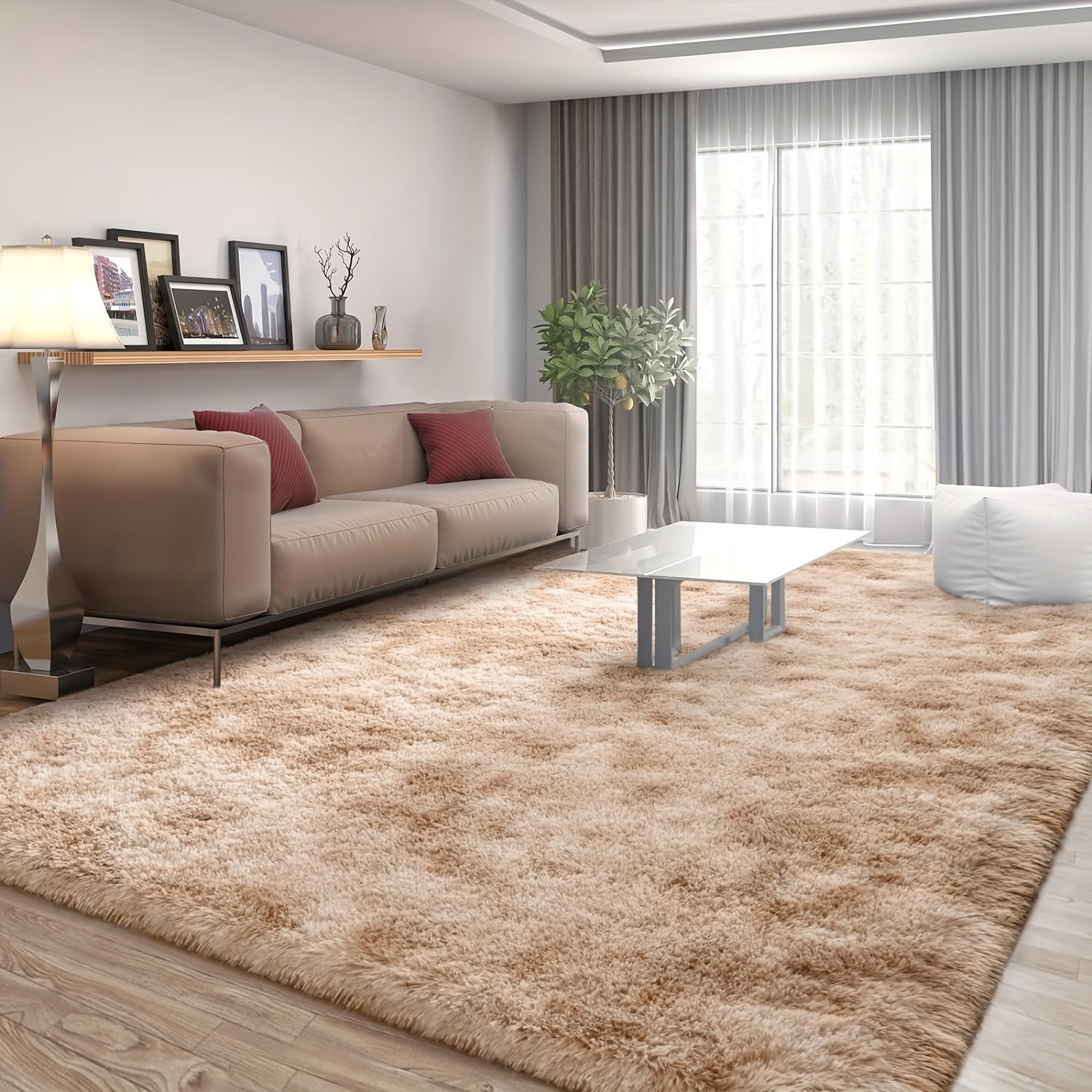 CozyStyle: High-pile shaggy rug with a cuddly feel and rectangular format – for living rooms and bedrooms