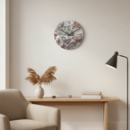 Bello Wandklok | Geluidsloos Quartz, Marmerlook 30cm