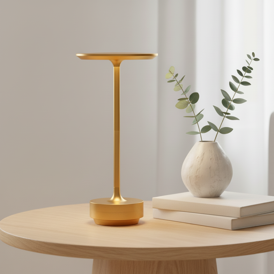 Lumo LED Tafellamp | Draadloos, Touch-Dimbaar Aluminium Design