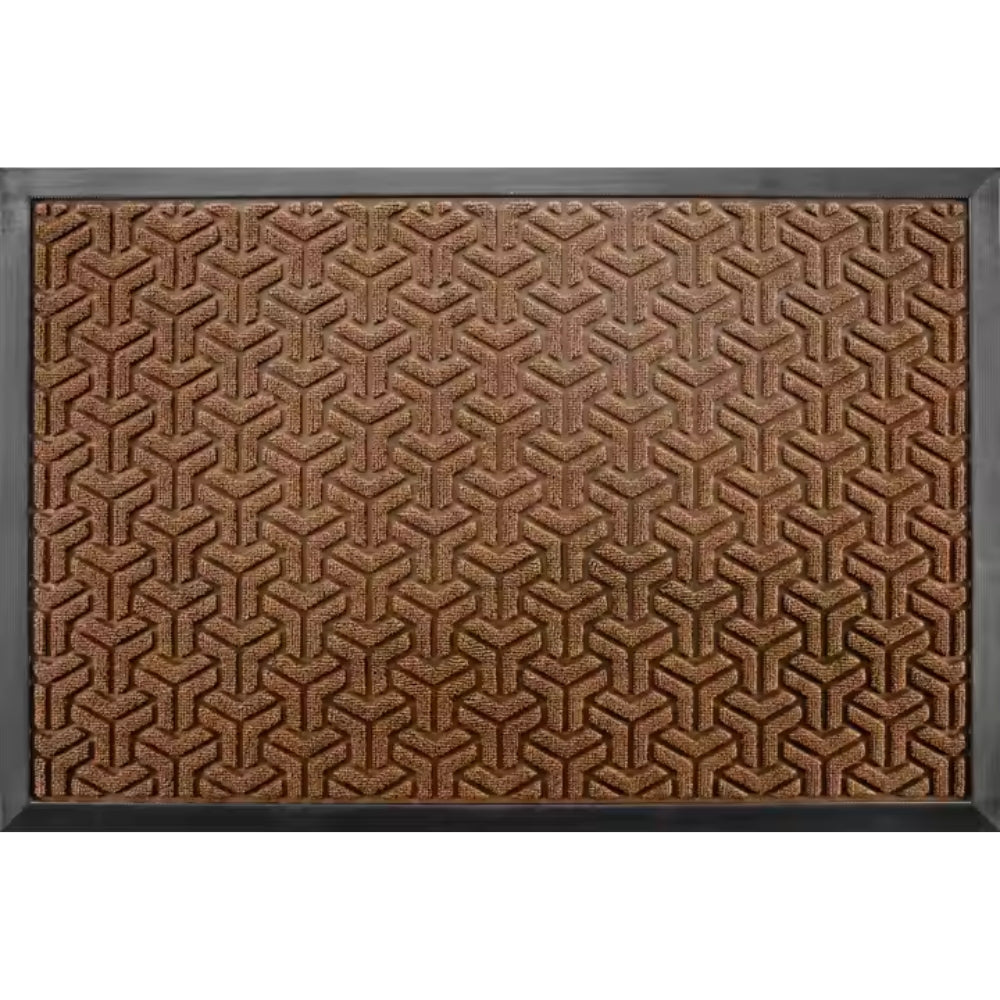 GeoFormular: robust doormat in geometric design – non-slip, durable & decorative for entrance area & garage
