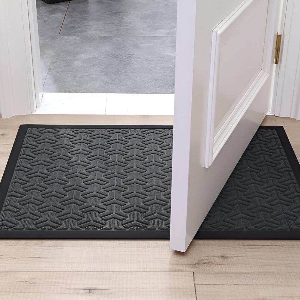 GeoFormular: robust doormat in geometric design – non-slip, durable & decorative for entrance area & garage