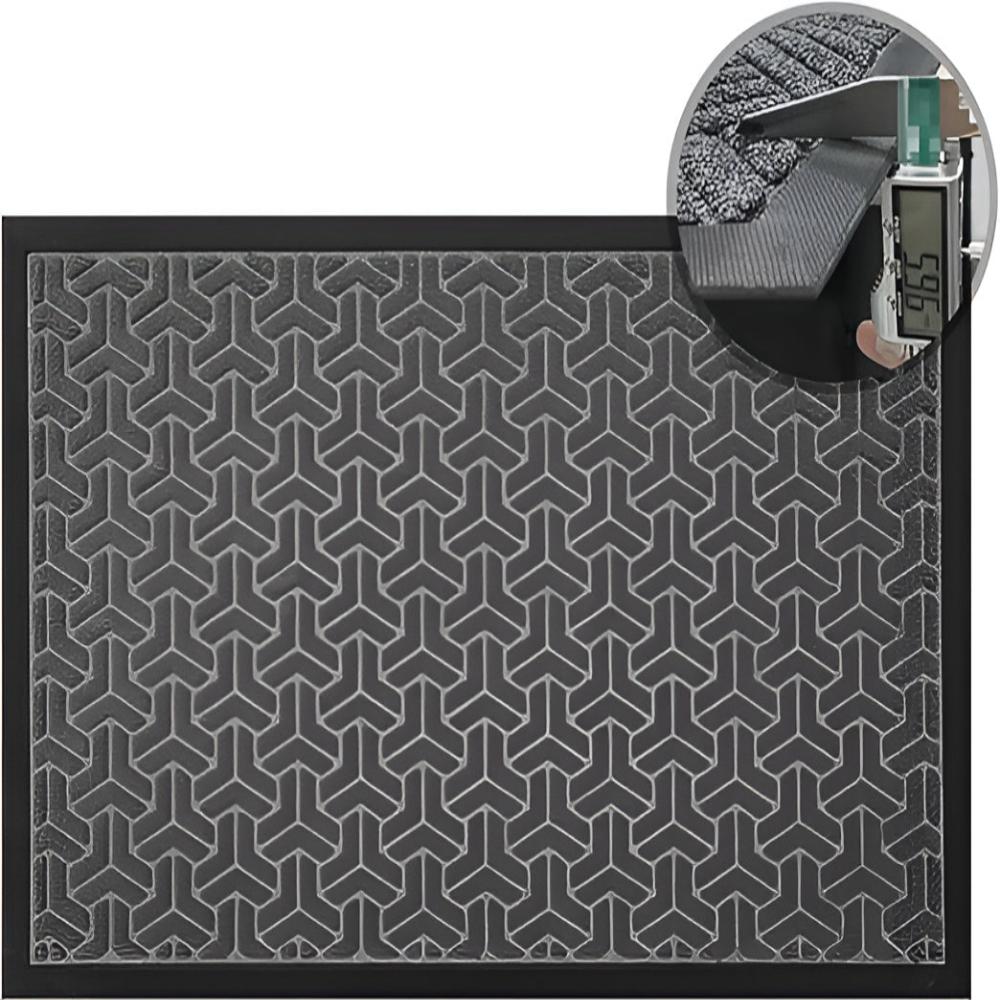 GeoFormular: robust doormat in geometric design – non-slip, durable & decorative for entrance area & garage