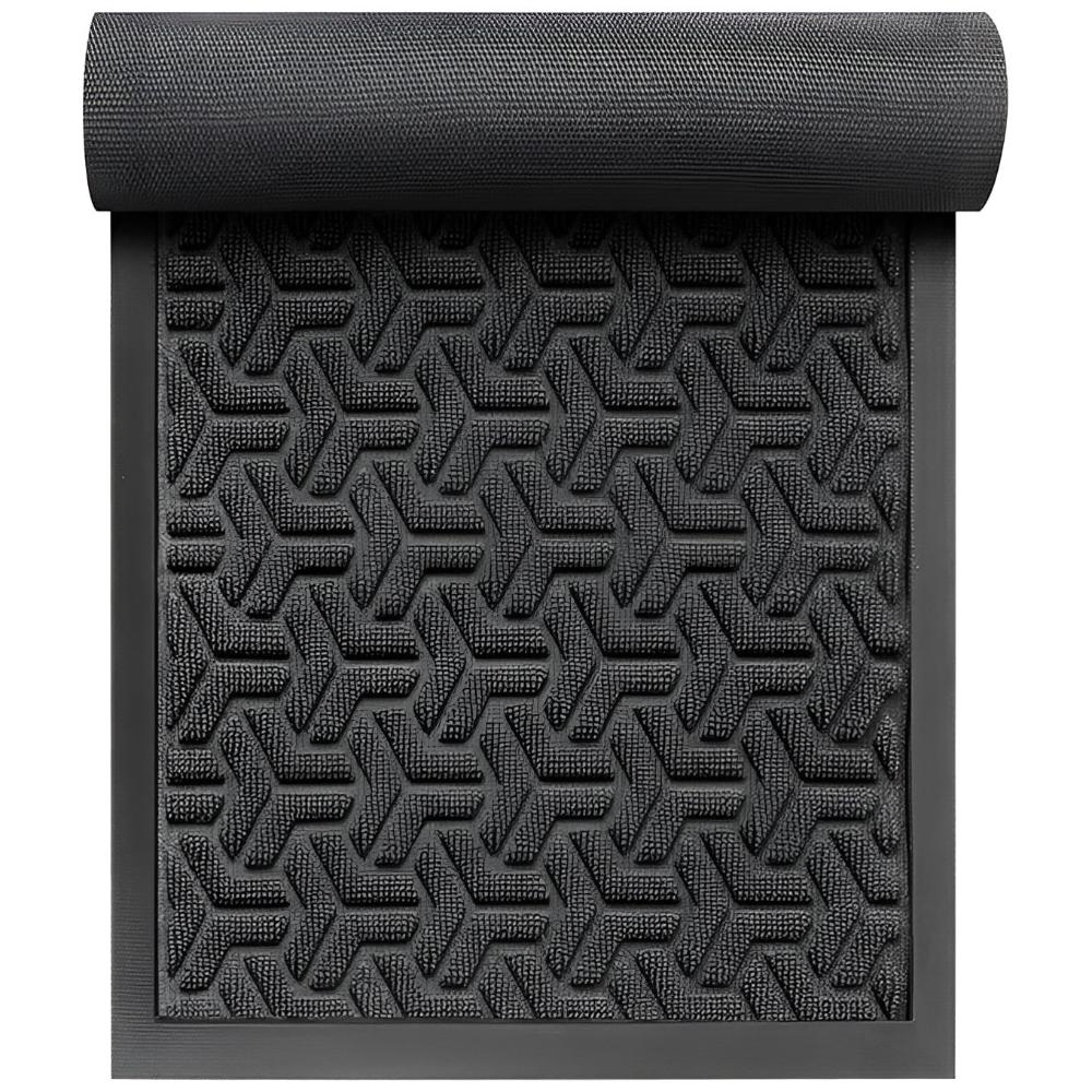 GeoFormular: robust doormat in geometric design – non-slip, durable & decorative for entrance area & garage