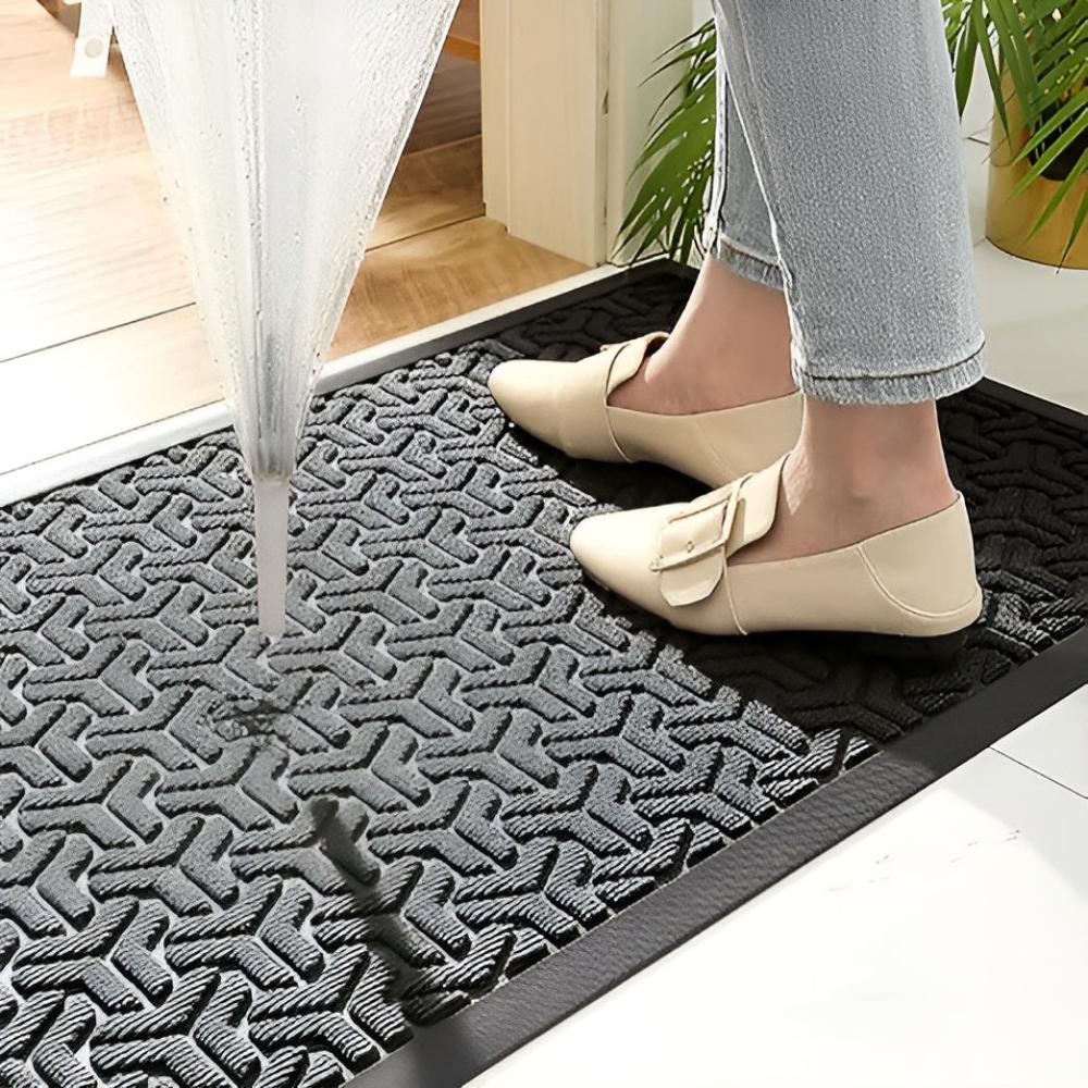 GeoFormular: robust doormat in geometric design – non-slip, durable & decorative for entrance area & garage