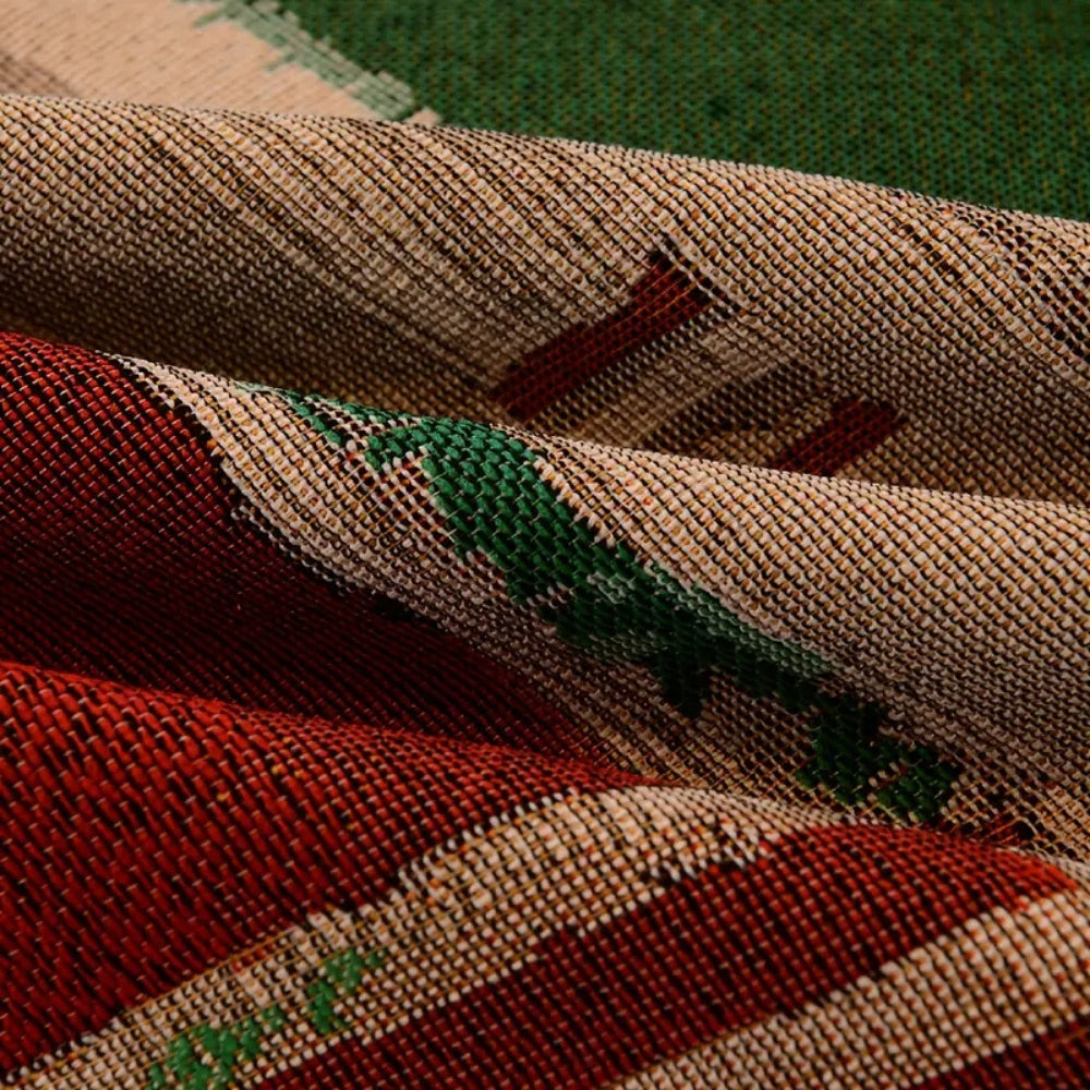GeoHaven: Sofa Cover in Geometric Boho Design Made of Soft Microfiber – for Sofa & Lounge