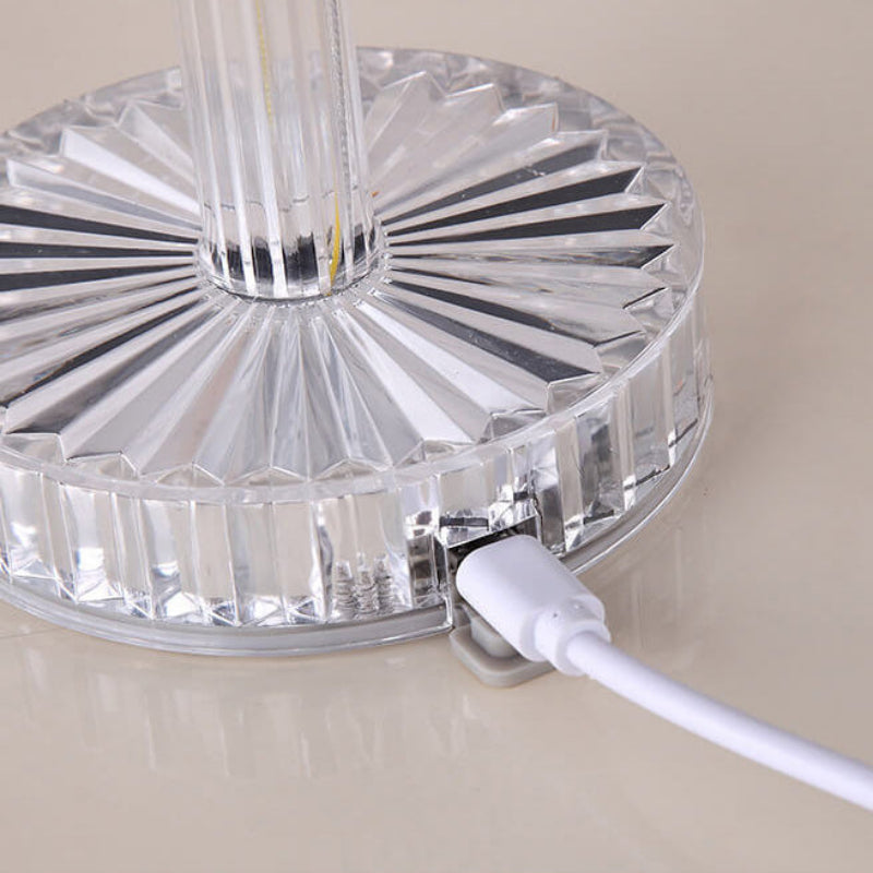 Table Lamp LED Rechargeable Geometric Touch Control