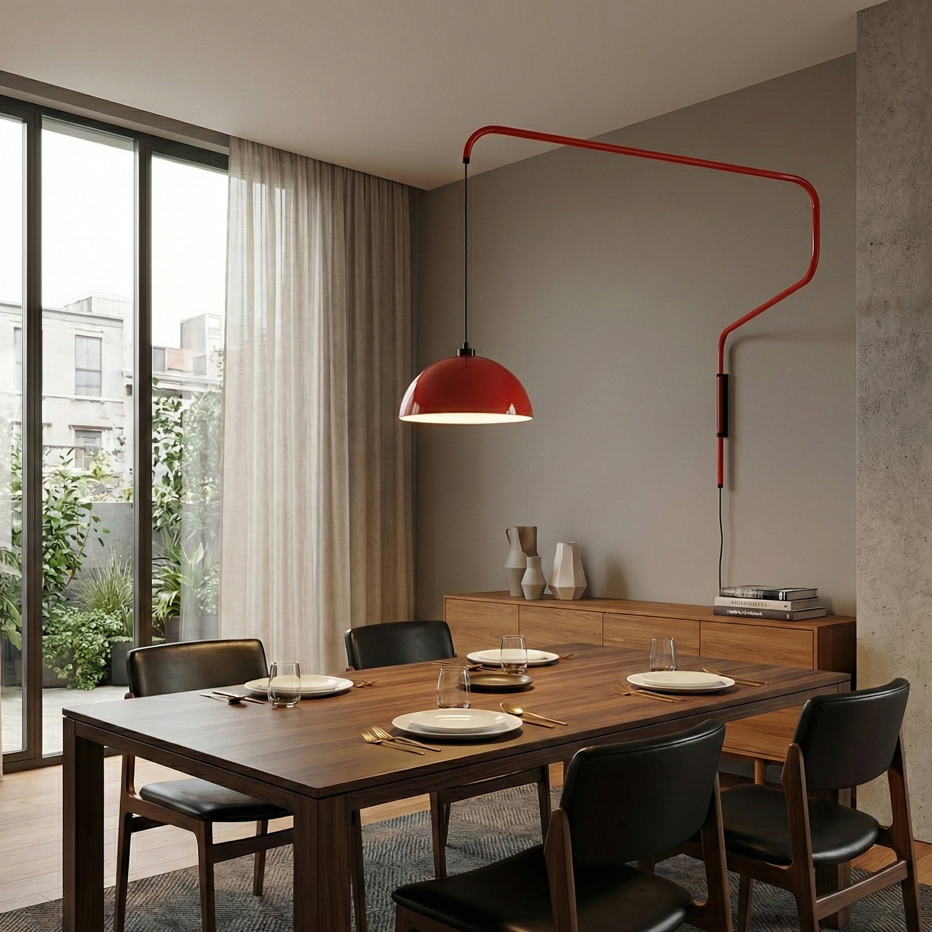 Geometry Color-Block Plug-In Wall Light